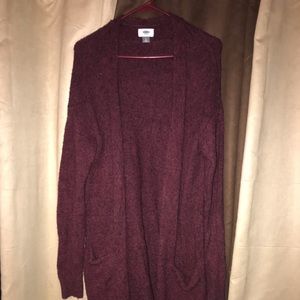 Cozy Old Navy Wine Cardigan